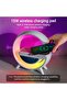 6-in-1 LED Night Light with Wireless Charger, Bluetooth Speaker, FM Radio, Rainbow Lighting, Ala - 3