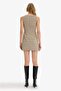 Crew Neck Checked Sleeveless Mini Dress F9104Ax25Au - 6
