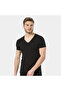 Men's V-Neck Lycra T-Shirt 172/Black - 2