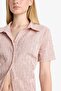 Fitted Textured Short Sleeve Shirt F4849Ax25Au - 5