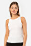 Türen Women's Halter Collar Corded Athlete 3403/White - 2