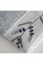 Deep Hand Face Towel 100% Organic Cotton Hand Embroidered Cream 50x90 Cm - 5