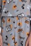 100% Cotton Patterned Elastic Waist Pajama Set for Boys F1892A825Au - 6