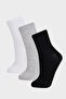 Women's 3-Piece Cotton Socks F5600Axns