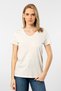Wtshirt - Venice Short-sleeved v-neck Women's T-Shirt, Ecru