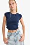 Fitted Modal Short Sleeve T-Shirt F5187Ax25Au