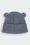 Baby Boy Knitted Beanie with Woven Label and Ears C8595A525Wn - 3