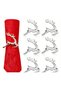 6 Pcs - Running Deer Napkin Ring Silver (Non-Tarnish) New Year and Ramadan - Metal Accessory