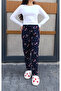 Winter Suede Soft Textured Women's Pajamas - 2