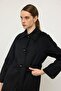 Reglan Sleeve Jacquard Pattern Limited Edition Coat Black 3135 - 6