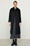 Reglan Sleeve Jacquard Pattern Limited Edition Coat Black 3135 - 2