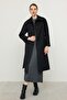 Reglan Sleeve Jacquard Pattern Limited Edition Coat Black 3135 - 5