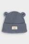 Baby Boy Knitted Beanie with Woven Label and Ears C8595A525Wn