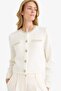 Regular Fit Crew Neck Embroidered Knit Cardigan F3896AX25WN