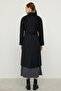 Reglan Sleeve Jacquard Pattern Limited Edition Coat Black 3135 - 7