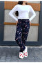 Winter Suede Soft Textured Women's Pajamas - 3