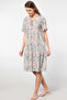 Floral Print Short Sleeve Dress 3396