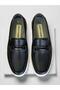 P.Cardin 191074 Genuine Leather Men's Loafer Ballet Flats Black - 7