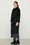 Reglan Sleeve Jacquard Pattern Limited Edition Coat Black 3135 - 4