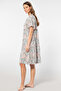 Floral Print Short Sleeve Dress 3396 - 7