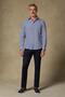 Chino Twill Cotton Blend Slim Fit Navy Blue Men's Straight Trousers - 2