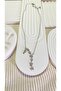 Shooting Star P Letter Steel Necklace - 2