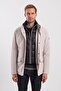 Stone Comfort Fit Hidden Hooded Coat