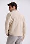 Beige Comfort Fit Shirt Collar Seasonal Coat - 4