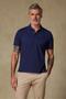 Royal Pike Cotton Comfort Fit Navy Blue Polo Collar Men's Plain Polo Shirt