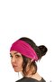 Parachute Bandana Plain Solid Color Cotton Fabric Elastic Pink