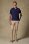 Royal Pike Cotton Comfort Fit Navy Blue Polo Collar Men's Plain Polo Shirt - 3