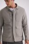 Khaki Comfort Fit Shirt Collar Seasonal Coat - 3