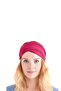Parachute Bandana Plain Solid Color Cotton Fabric Elastic Pink - 2