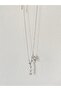 Shooting Star Letter C Steel Necklace