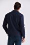 Navy Blue Comfort Fit Baby Collar Seasonal Coat - 3