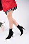 Suede Pointed Toe Thin Heeled Stretch Boots
