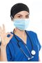 Adult Face Mask Ear Relaxing Hair Band Holder Mask Buttoned Bandana, Hair band