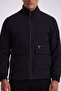 Black Comfort Fit Stand Collar Seasonal Coat - 3