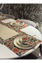Linen 6-Piece Havin Pattern 6 American Serving & 1 Runner - 6 Napkins - 2