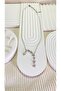 Shooting Star Letter S Steel Necklace - 2