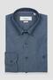 Carlo Denim Cotton Slim Fit Dark Blue Button Collar Men's Straight Shirt - 5