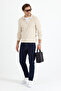 Men's Regular Fit Selani̇k Knit Collar Zipper Knitwear Sweater - 3