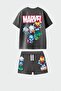 Boys Printed Tshirt and Shorts Bottom Top Set - 2