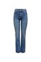 High Waist Pipe Leg Straight Dark Blue Women's Denim Pants Onlwillow Hw Db Straight Dnm Dot