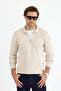 Men's Regular Fit Selani̇k Knit Collar Zipper Knitwear Sweater - 4