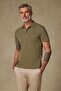 Royal Pike Pamuklu Comfort Fit Haki Polo Yaka Erkek Düz Polo Shirt