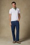 Royal Pike Pamuklu Comfort Fit Beyaz Polo Yaka Erkek Düz Polo Shirt - 4