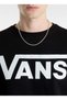 Black Men's Crew Neck Regular Fit Sweatshirt Vn000Jsfy281-Vans Classic Iii Crew - 3