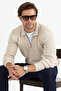 Men's Regular Fit Selani̇k Knit Collar Zipper Knitwear Sweater - 2