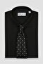 Bb Club Oscar Poplin Cotton Polyester Slim Fit Black Classic Collar Men's Solid Shirt - 4